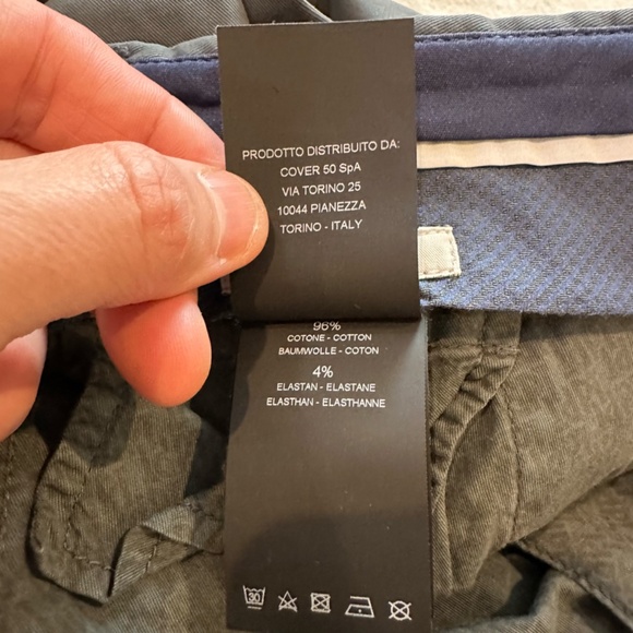 PT Torino Stretch Cotton Slim Fit Pants, Size 52 - Picture 4 of 7